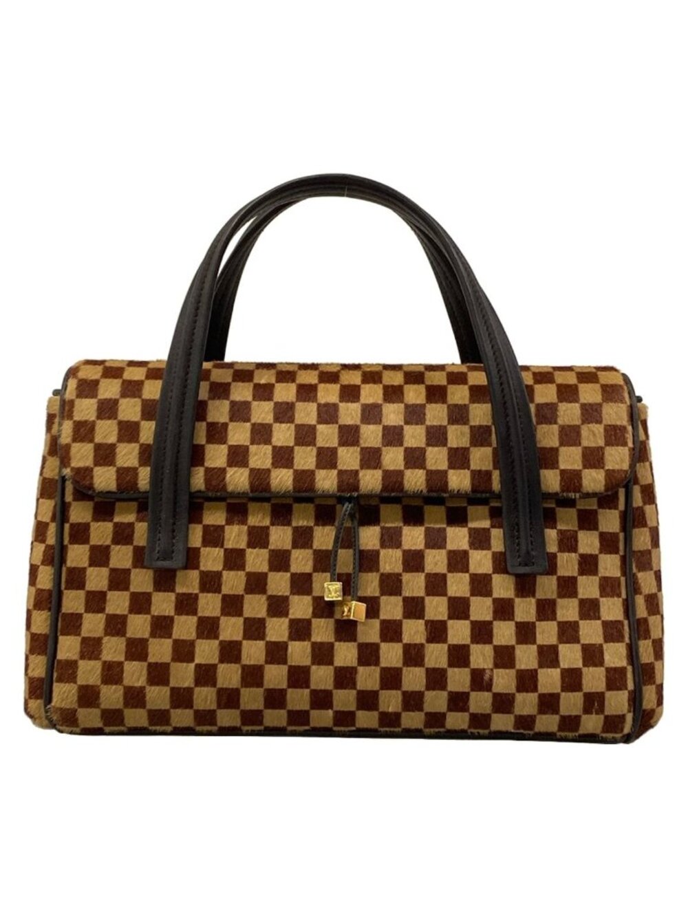 Louis Vuitton Handbag Damier Sauvage Lion Leather